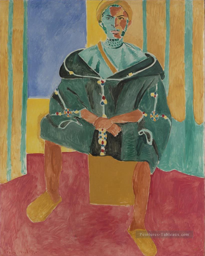Le Rifain assis Assis Assis Riffian Tardif fauvisme abstrait Henri Matisse Peintures à l'huile